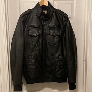 Levi's Black faux leather Jacket
